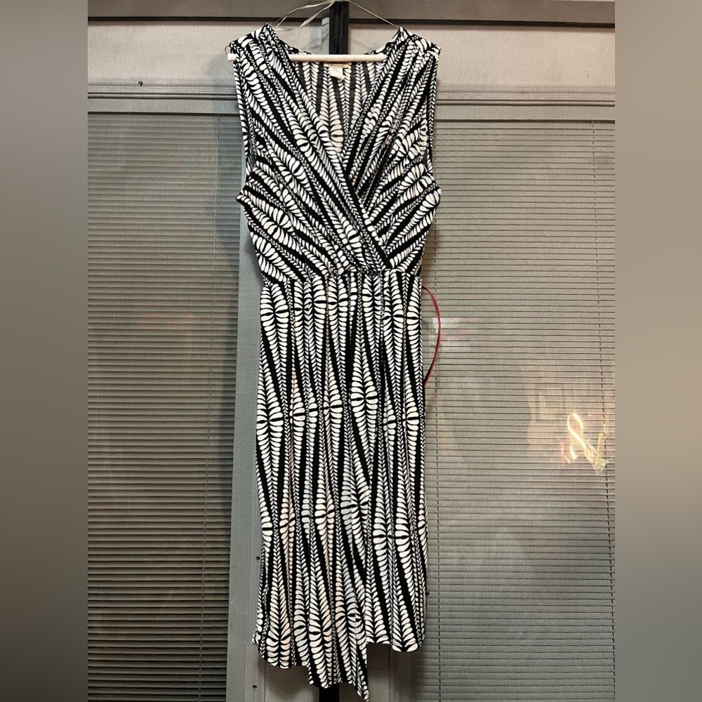 Belted Sleeveless Midi Dress